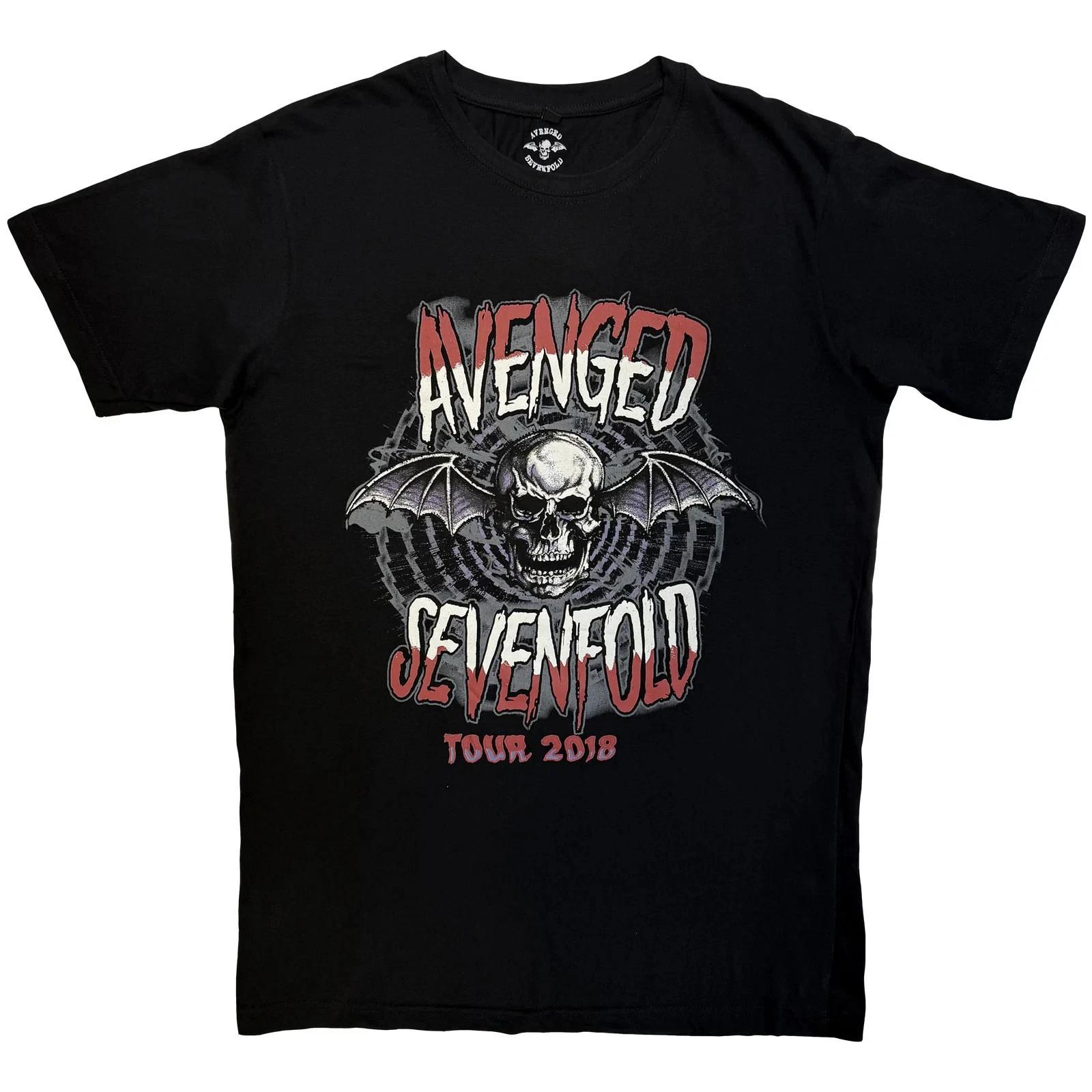 Avenged Sevenfold Carbon T-Shirt: Tour 18 (Black) OFFICIAL NEW 4XL