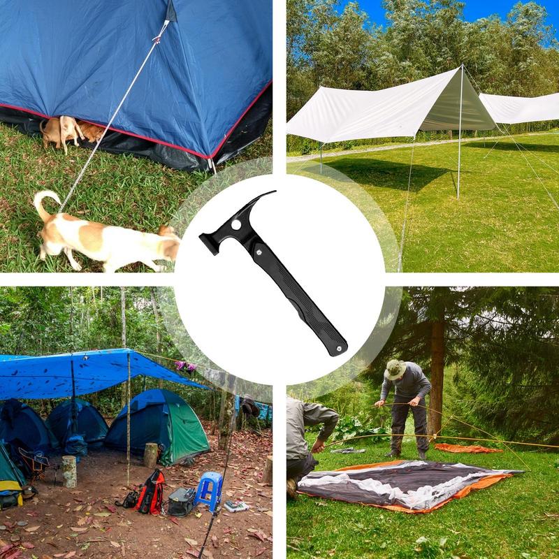 Outdoor Camping Hammer Heavy-Duty Survival Multitool Camping Multi-Tool Lightweight Survival Gear Camping Accessories For