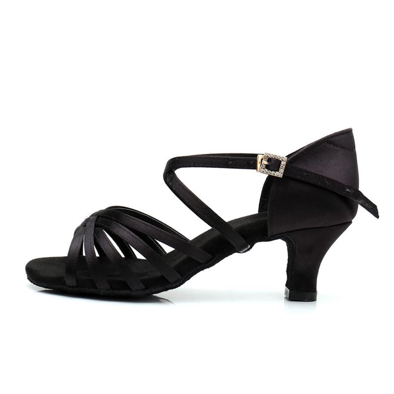 New Hot Latin Dance Shoes Women's High Heel Dance Shoes Tango Soft Bottom Dance Shoes 5.5/7.5/8.5cm Girls Salsa Ballroom Shoe