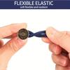 4-piece adjustable denim button extender - copper button with blue plastic handle, unisex elastic waistband extender