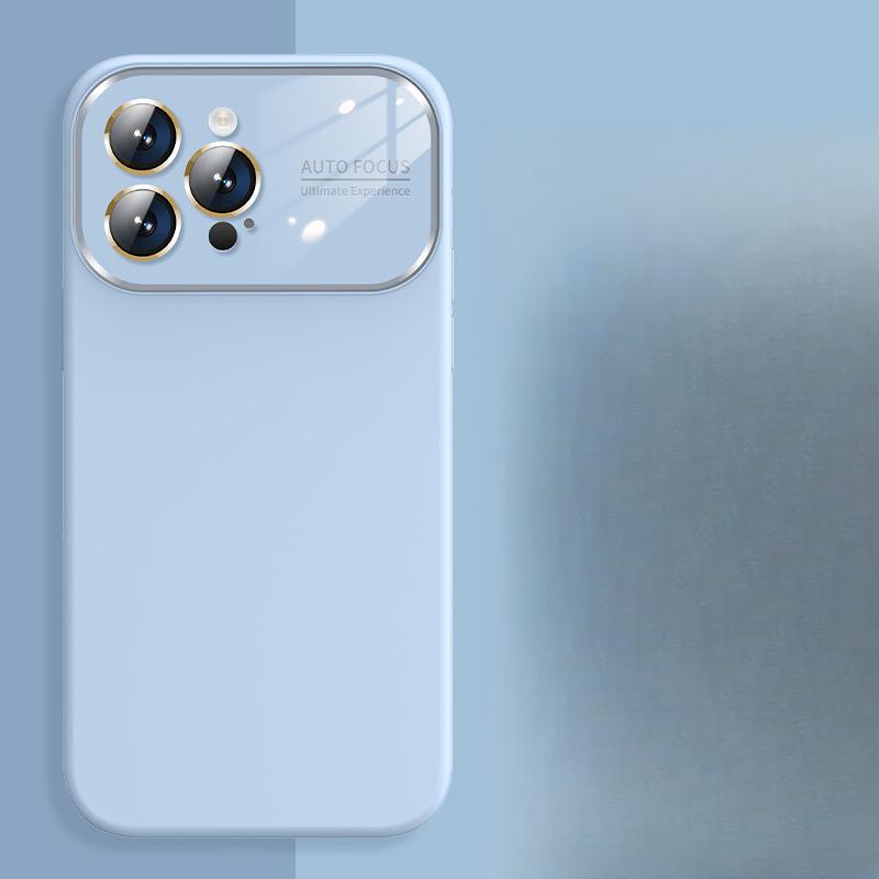 Liquid Silicone Large Window, Suitable for Iphone16 Full Lens Phone Case, IPhone 15 Matte Phone Case, 12 Soft