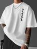 2026 Summer New Style Unisexs Pure Cotton Tshirt Street Casual Fashion Comfortable Soft Breathable Simple Letter Pattern Print
