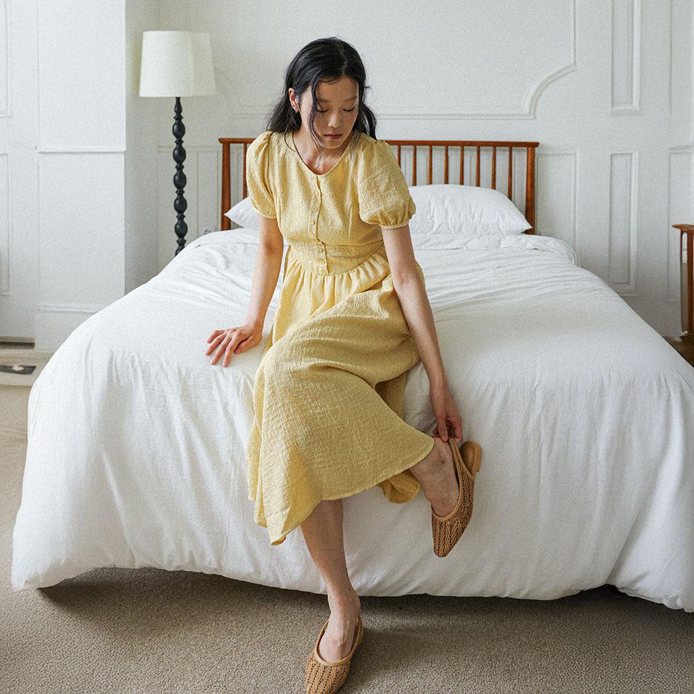Laengsseon Ls_Sunny Bloom Midi Dress_Yellow