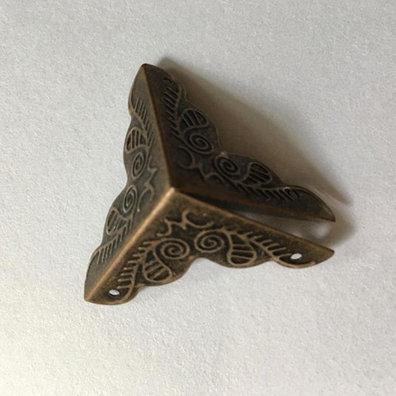 10PCS 3.6x2.4cm Luggage Case Box Corners Brackets Decorative Corner For Furniture Decorative Triangl