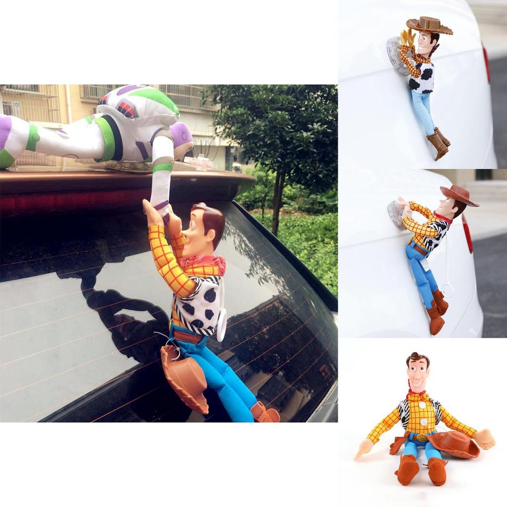 Vtipná 3D hračka Woody a Buzz z Příběhu hraček Panenka do auta Měkká plyšová hračka Perfektní pro sběratele nebo jako dárek Vysoce kvalitní materiál