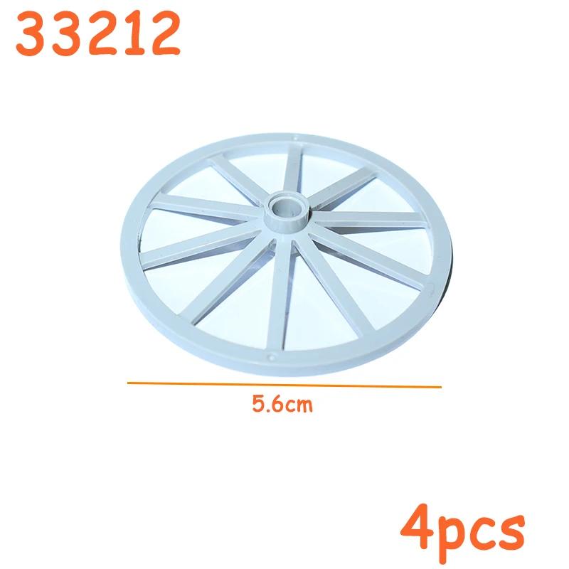 Non-Toxic Tire Wheel Cross Hole Car Truck Wheels Hub Hard Plastic Technical Bricks Moc Motorcycle Tyre & Rim Construction Building Blocks