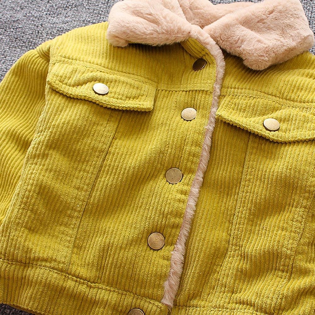 Cord-Reversjacke Warme Baumwollmäntel Kinder Jungen Jacke Mantel Oberbekleidung Cordmantel für Jungen Mädchen