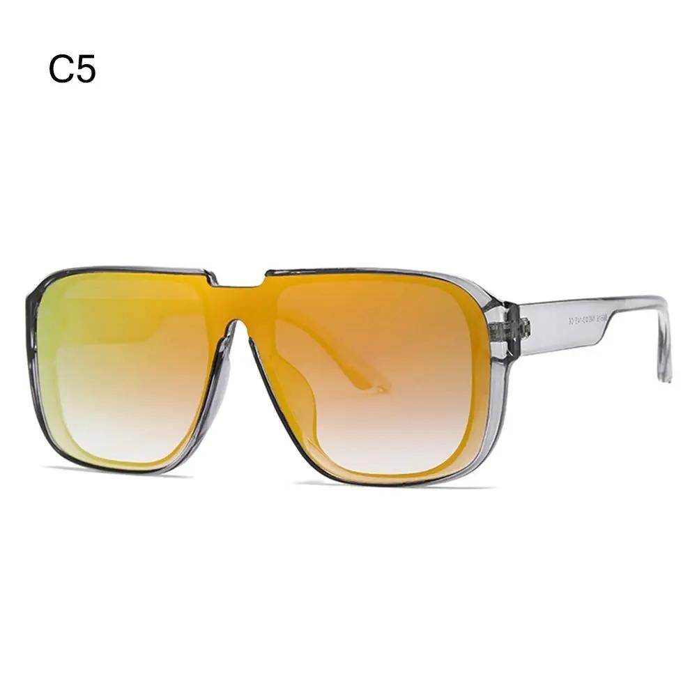 

Retro Square Sunglasses Personalized Unisex Trendy Pilot Windproof Shades UV400 Men Outdoor Gradient Sun Glasses