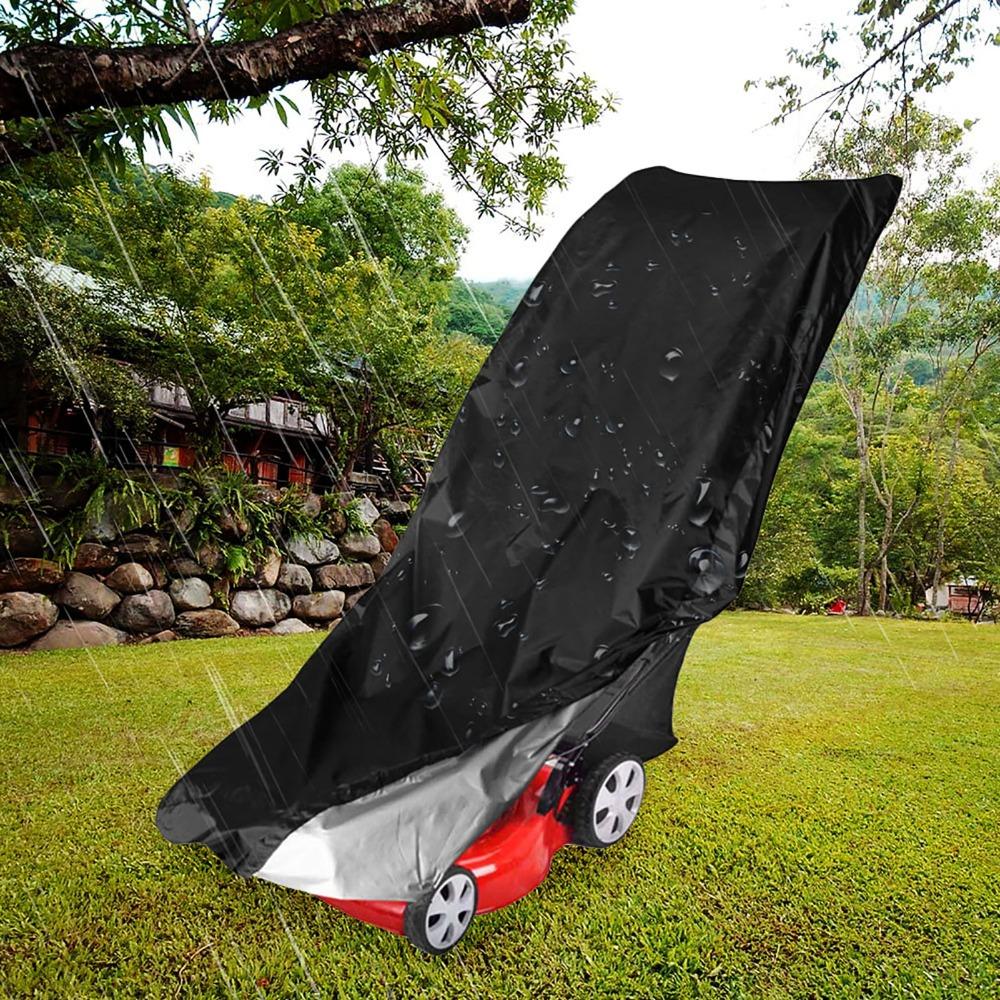 Universal Push Mower Cover Black Outdoor Mower Cover Durable Mower Protection Cover