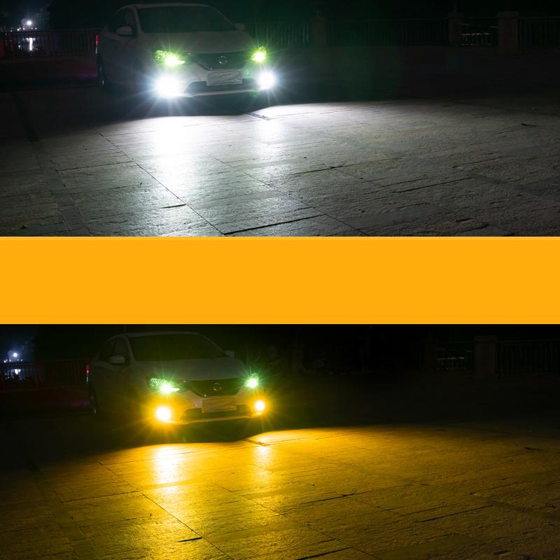 

2 шт. H3 H7 H16 H8 Автомобильные светодиодные противотуманные фары H11 Светодиодные двухцветные стробоскопические противотуманные фары HB3 9005 HB4 9006 Авто противотуманные фары 9006/HB4 белый/жёлтый