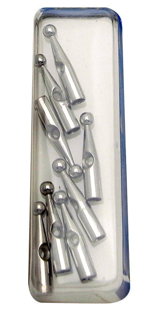 Waki Sangyo Sie sind ein Schirmmacher Tsuyu Spitze Schwertspitze Typ Reparatur Schirmgestell Starker Wind 8 Stück Silber US-001