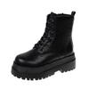 Mid Length Boots for Women 2024 Autumn Winter New Warm Thick Soled  Platform Boots  Women Shoes Large Size