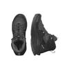 SALOMON Elixir Fabric Leather Comfortable Waterproof High-Top Outdoor Functional Shoes Men Shoes Black 472959