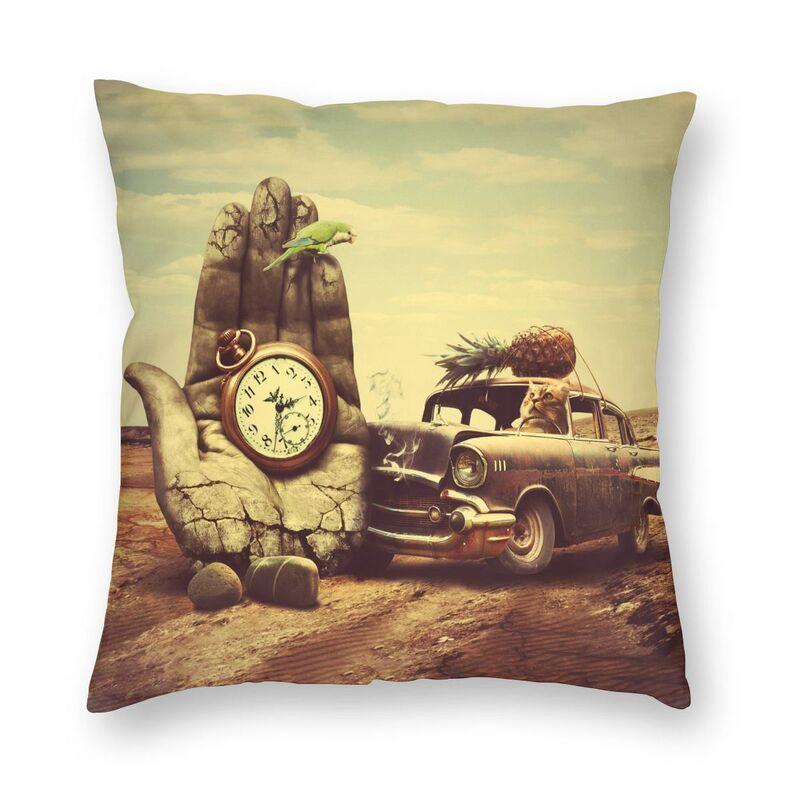 Surrealism Paintings By Salvador Dali Cushion Cover Home Decor Square Famous Art Throw Pillow Cover 45X45Cm Pillowcase For Sofa