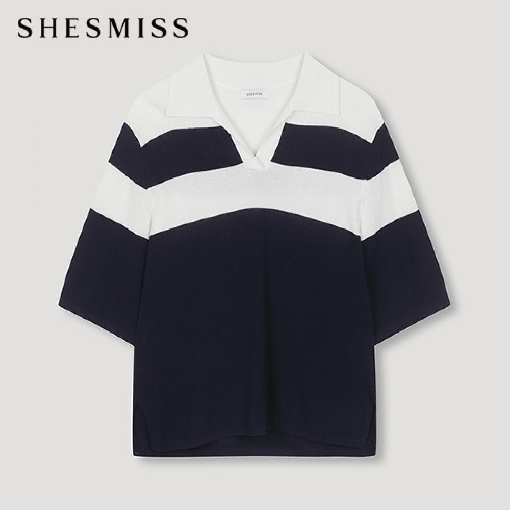 

She S miSS Полосатый блочный трикотажный топ SSkpon22070 Dn DARK NAVY/55