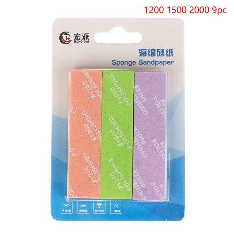 

9 шт. Ms-E400-2000 Полужесткие шлифовальные палочки для инструментов для изготовления моделей Пластиковая модель Полировальный стержень Хобби DIY Ремесло 1200 1500 2000 9pc