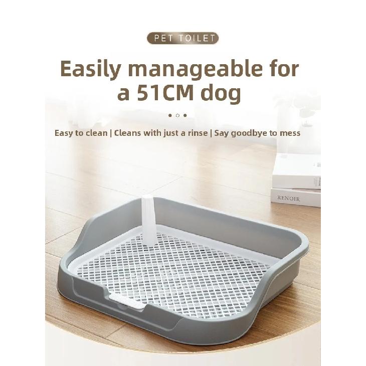 Grid Dog Toilet Anti‑Splashing Pet Potty Tray Small Medium Large Dogs