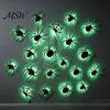 Glowing Spooky Bats for Ghost Festival Lighted 3D Bat/Spiders Wall Stickers Halloween Decor, Removable PVC Spiders Bedroom Decals with LED Lights