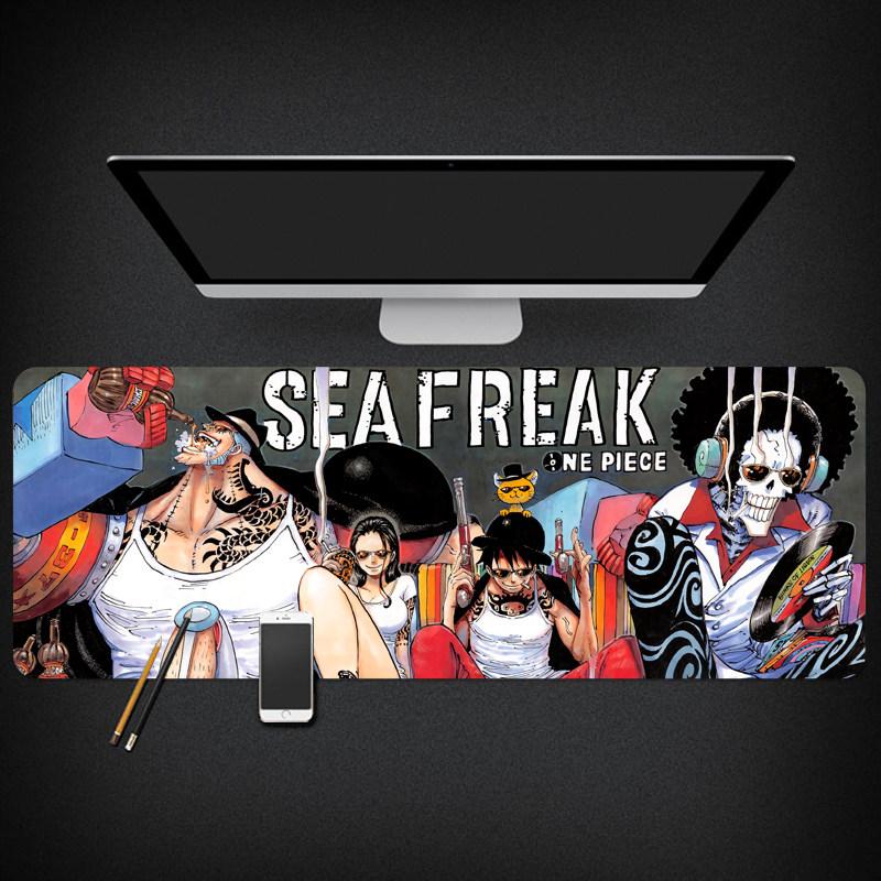 Waterproof Mouse Mat ONE PIECE Animation Peripheral Luffy Roronoa Zoro Dormitory Second Dimensional Computer Keyboard Table Mat