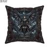 2D Flat 1pcHalloween Gothic Fairy Pillowcases Black Throw Pillow Covers One Sided Printing Without Pillow Inserts Sofa Bed Decor for Bedroom Living Ro