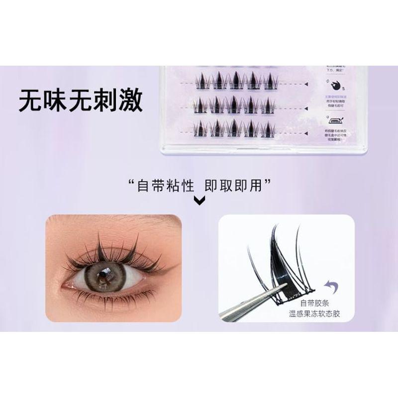 LuxeFlutter - Natürliches Volumen Cluster Wimpern ohne Kleber