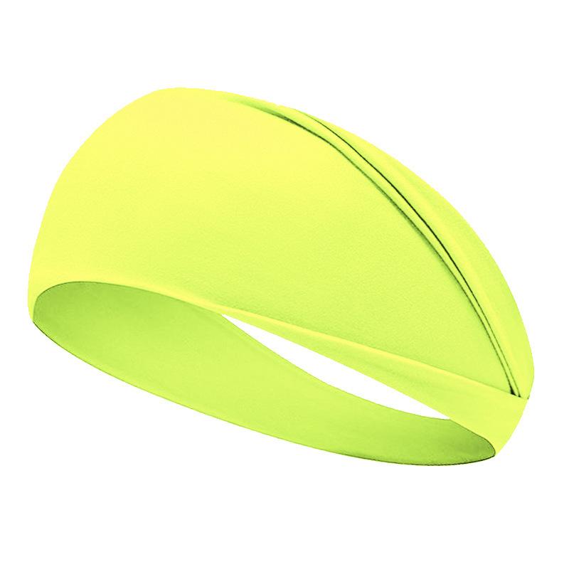 

Fluorescent Sport Headband Yoga Sweat-absorhing Hairband Wide Elastic Headband One Size