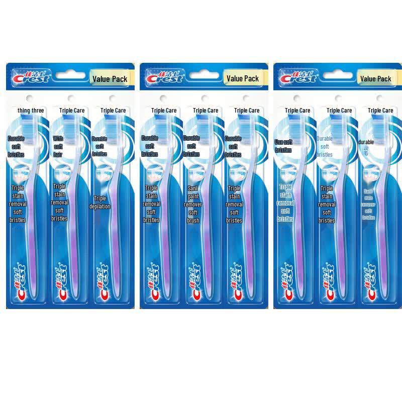 Crest Triple Care Soft Bristle Toothbrush
