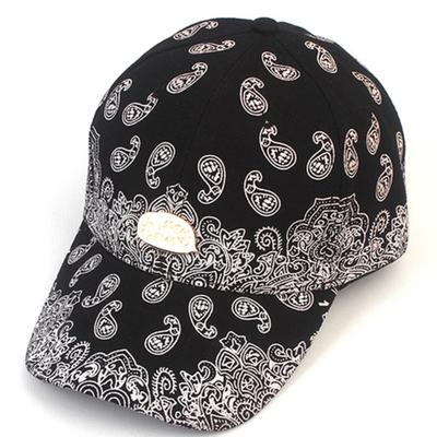 Universalchemie Paisley Bubble Schwarze Baseballkappe Paisley Baseballkappe