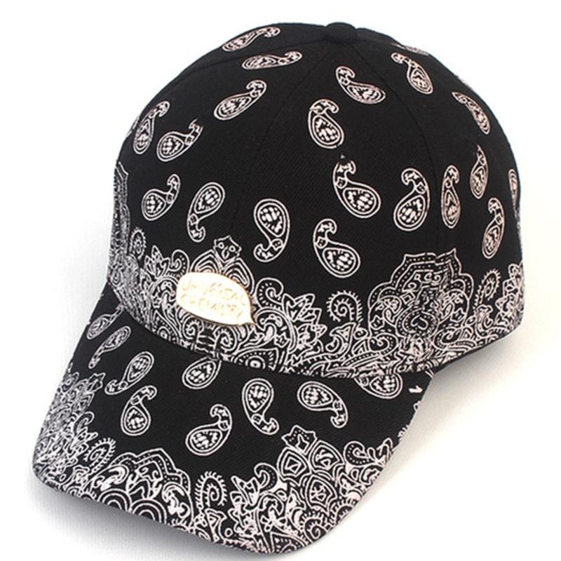 Universal Chemistry Paisley Bubble Black Ballcap Paisley Ball Cap