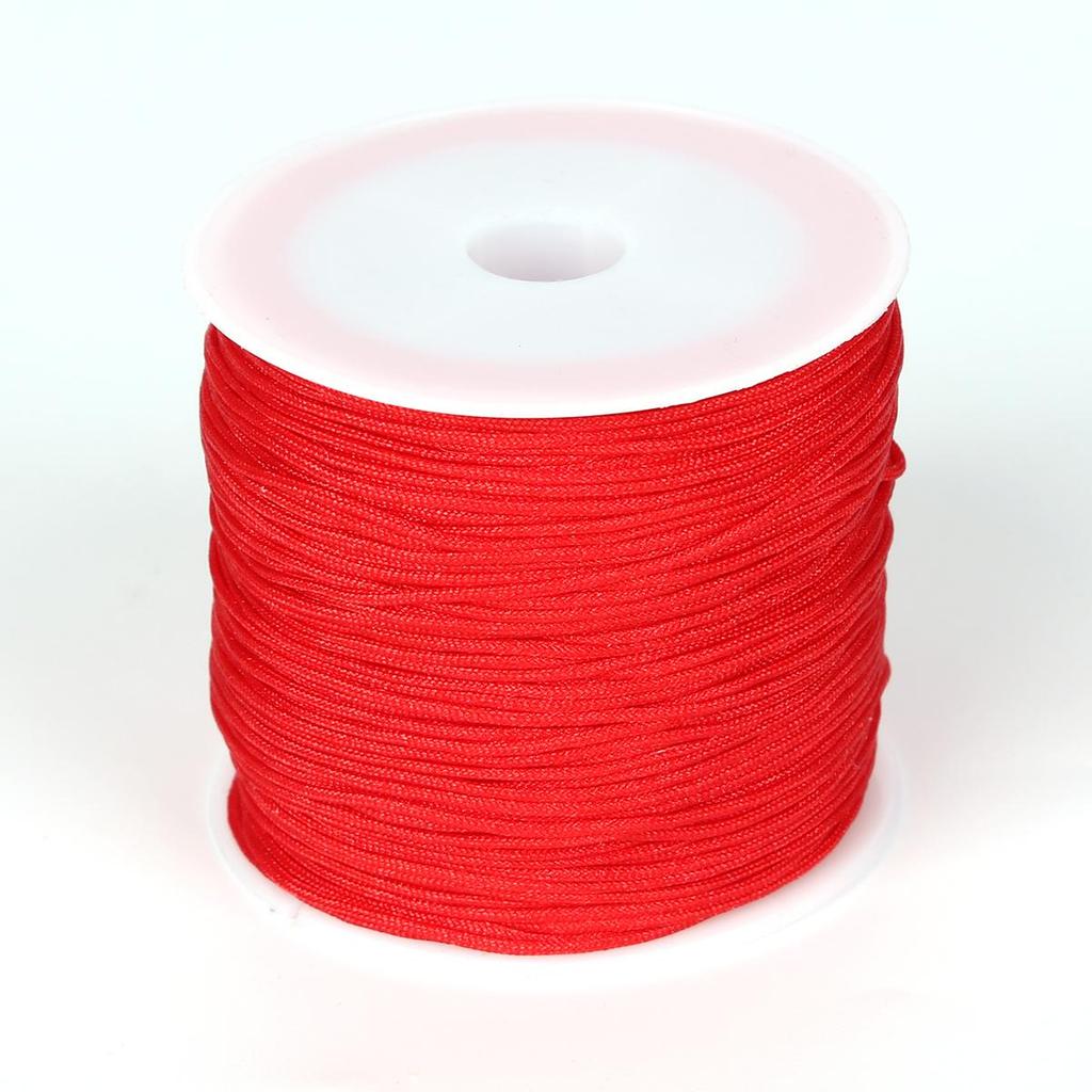 45/120 Meter Baumwollkordel Nylonkordel Faden Schnur DIY Perlenarbeiten Geflochtenes Armband Schmuckherstellung