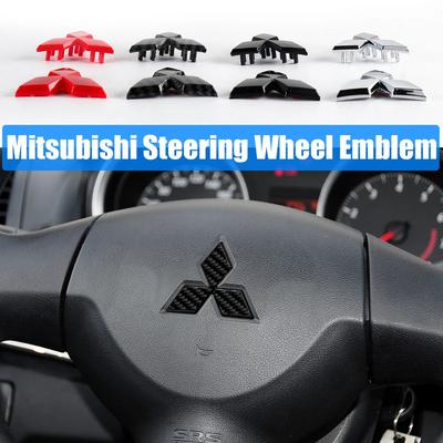 ABS Car Steering Wheel Emblem Sticker Accessorie For Space Star Lancer EX Outlander Xl Eclipse Cross Asx Pajero Colt