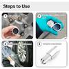 D-Wheel Locking Lug Nut Removal Tool,Wheel Lock Key Compatible With Toyota,Professional Locking Lug Nut Key For Dismantling & Talling Wheels