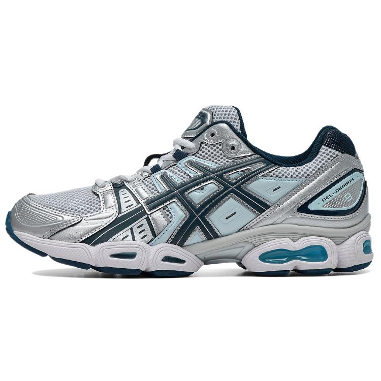 New Asics Gel Nimbus 9 Pure Silver French Blue Women's 1202A278-020