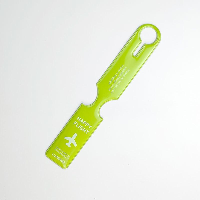 PVC Aircraft Luggage Boarding Pass Luggage Tags Anti Loss Suitcase Tags Luggage Tag Name ID Address Label Travel Accessories