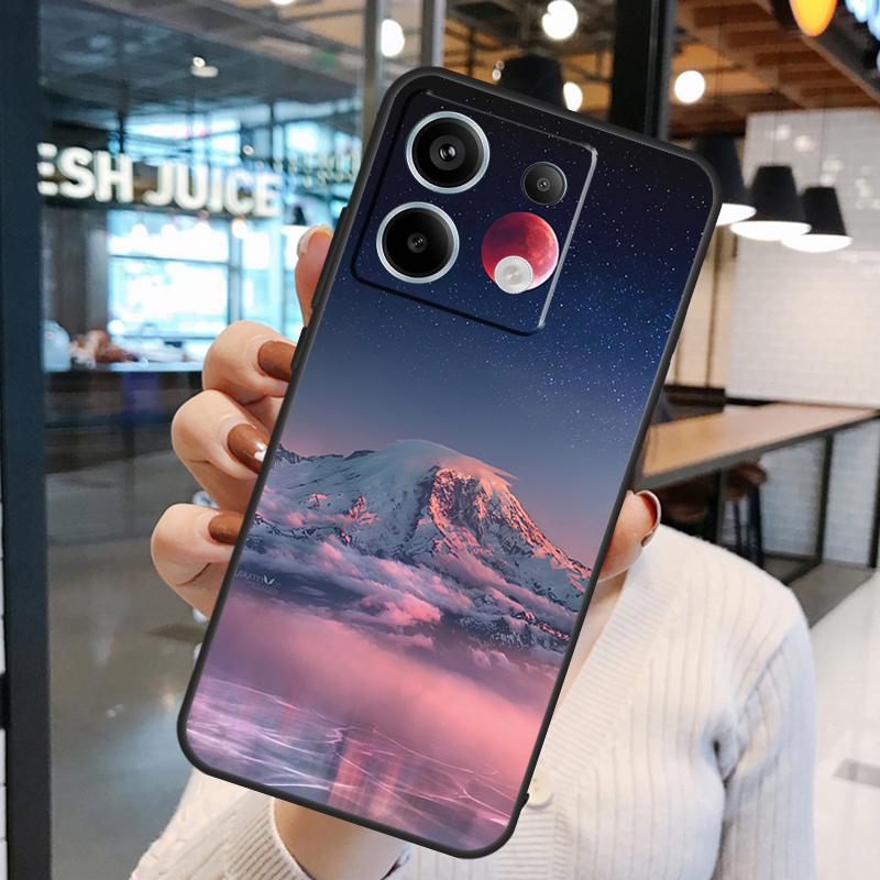 Moon Stars Space Case For Xiaomi Redmi Note 11 9 10 12 13 Pro Plus 9S 10S 11S 12S Remdi 13 12 C 9C 10C Cover
