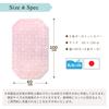 un doudou Soft Six-Layer Gauze Cotton Cot Cover, Moon and Cloud Design, Pink, 60 x 100cm, 100% Cotton, Elastic Corners, Made in Japan, 2700PI-L
