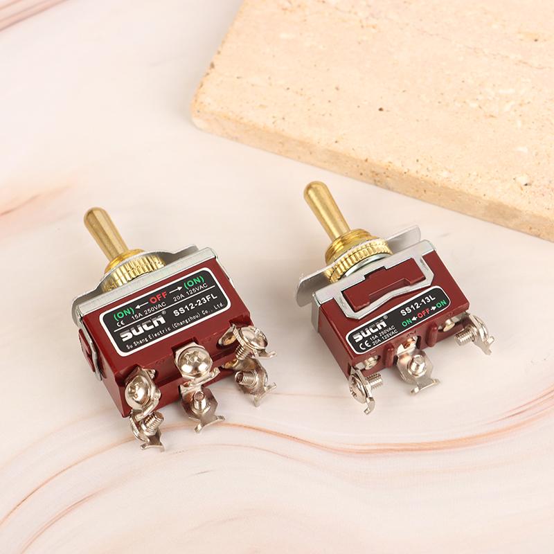 Toggle Switch Welding Straight Leg Rocker Lever Ss12-21L Ss12-13L Ss12-23Fl Ss12-22L 3/4/6 Foot 3/2 Gear Power Toggle Switch