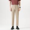 Light Luxury Men's Casual Small Trousers Elastic Small Straight Men's Trousers Nine-point Trousers Color Spinning Youth Trousers Men