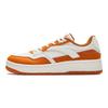 Anta Lifestyle Series Fabric Synthetic Leather Fashion Versatile Non-Slip Shock Absorbing Low-Top Skate Shoes Women sneaker White Orange 122438063S-1