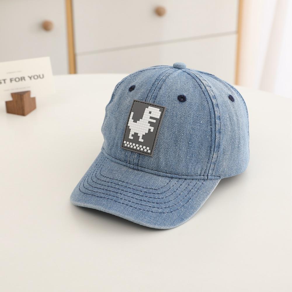 Children s Denim Washed Baseball Cap For Boys  Girls  Excavator Style Baseball Cap  Spring/autumn Boys  Sun Protection And Shade Baseball Cap 52-54 CM