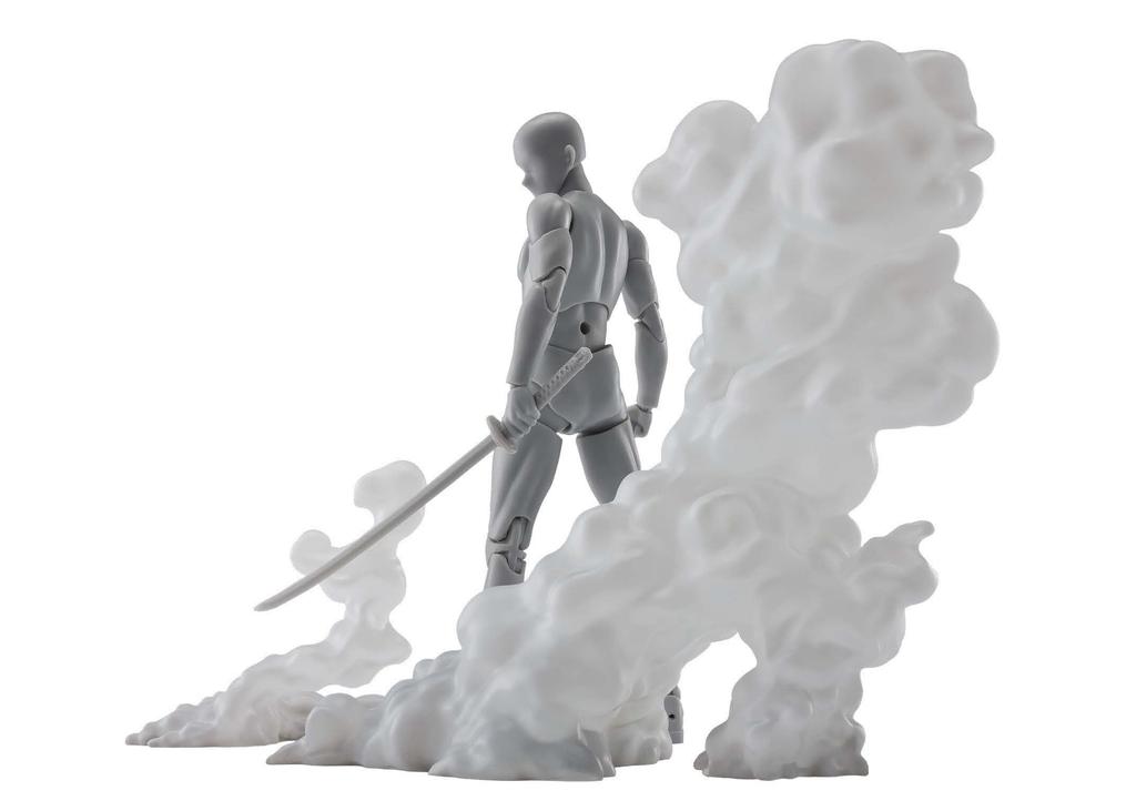 TAMASHII NATIONS Tamashii EFFECT SMOKE White Ver. for S.H.Figuarts, Approximately 135mm, PVC & ABS Figure Effect Parts
