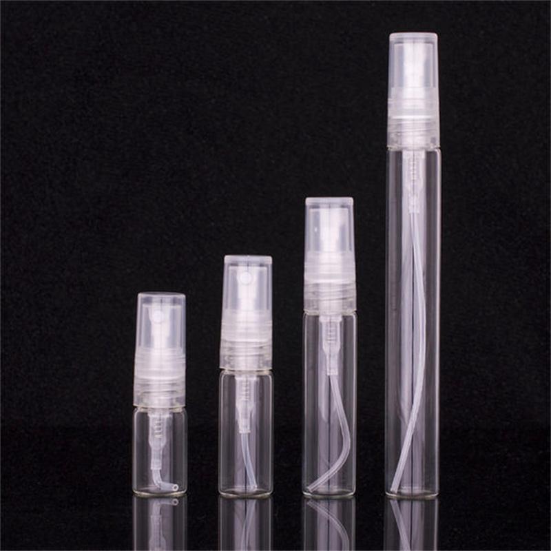 5/50/100PCS 2ML 3ML 5ML 10ML Portable Glass Perfume Bottle Empty Refillable Bottle Cosmetics Bottle Sample Thin Glass Vials