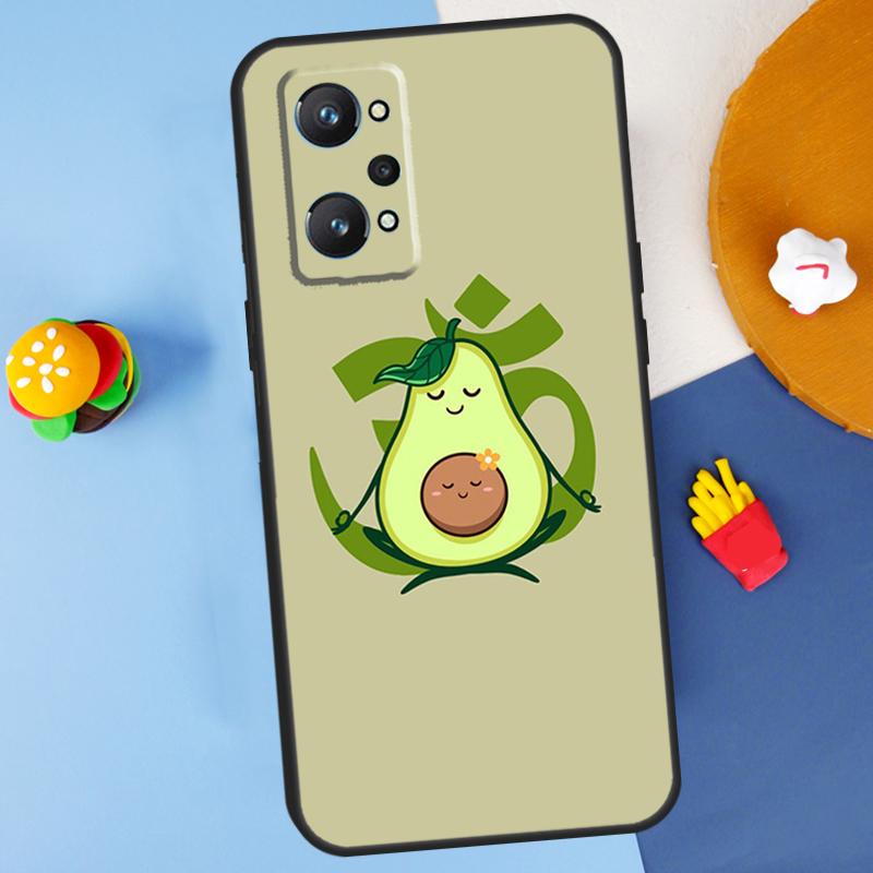 Avocado Yoga Funny Pattern For Realme GT7 Pro GT 6T 6 5 C67 C61 C55 C53 C51 C21Y C25S C75 10 11 12 13 14 Pro Plus Case