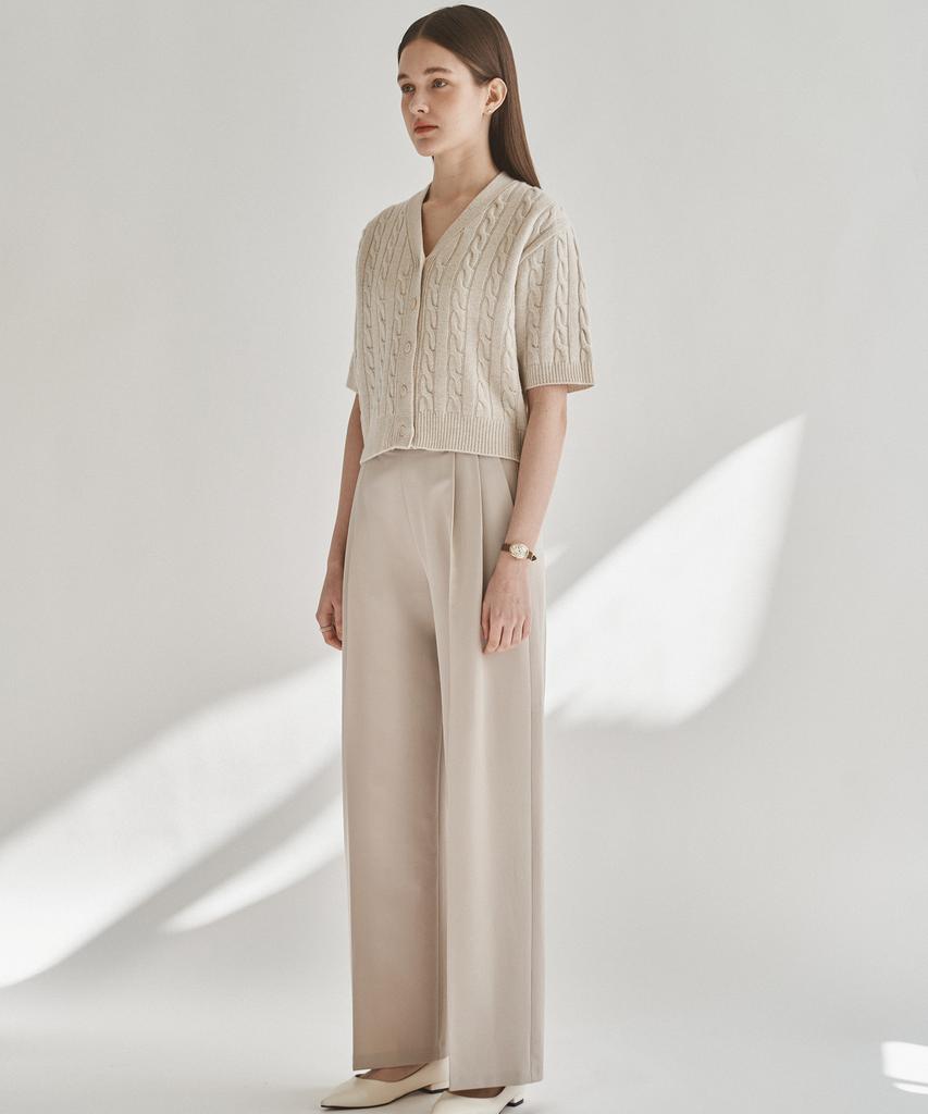 Kkeulle Rune Wide Pants_Beige