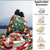 1pc Christmas Decorations Blanket Lightweight Flannel Blanket Throw Blanket For Sofa, Bed, Travel, Camping, Livingroom, Couch, Chair, And Bed Yy250902