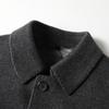 Men's Coat Autumn and Winter Wool Lapel Trench Coat Take-off Down Vest Two-piece Double-sided Middle-aged Business Coat