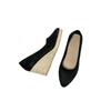 Spring and Autumn New Wedge Heel Shallow Mouth Single Shoes Women's High Heel Thick Heel Straw Hemp Rope Platform Women's Shoes