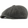 HT4964 Beret Cap Retro Artist Painter Plaid Beret Hat Male Female Ivy Flat Cap Autumn Winter Hat Adjustable Berets for Men Women