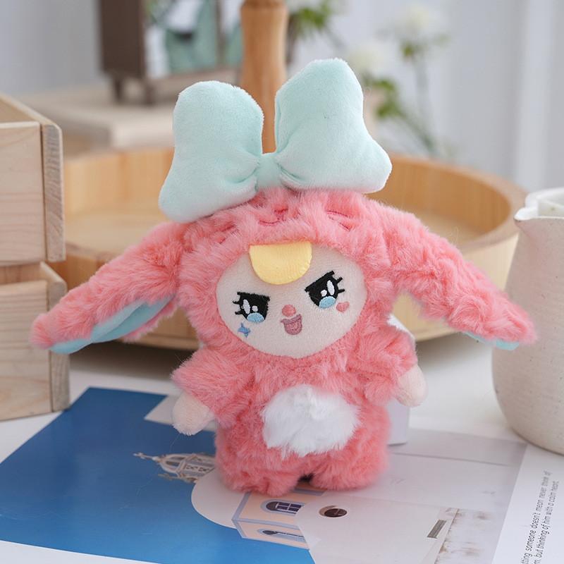 Bunny Plush Enchanting Keychain Doll Dreamy Cute Soft Toy Vibrant Colors 18cm