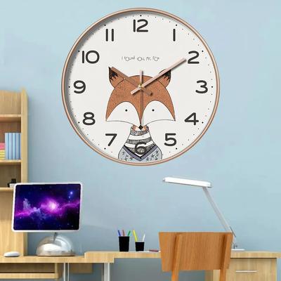 Artistic Style Modern Design Wall Clock Simple and Easy To Read Silent Non-ticking Wall Mounted Clock for Bedroom Living Room